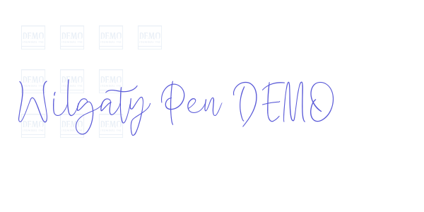 Wilgaty Pen DEMO font free