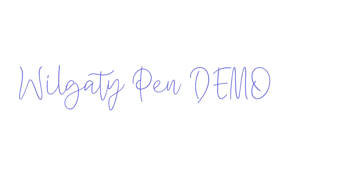 Wilgaty Pen DEMO Font Download