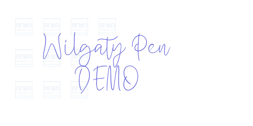 Wilgaty Pen DEMO-font-download