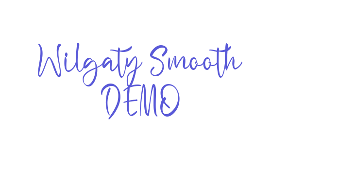 Wilgaty Smooth DEMO Font Download