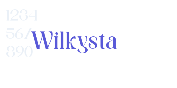 Wilkysta font free