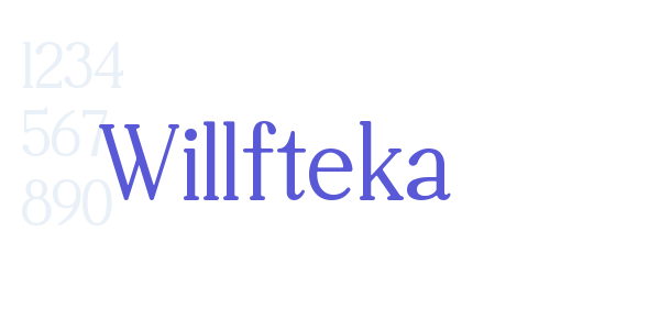 Willfteka font free