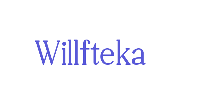 Willfteka Font Download