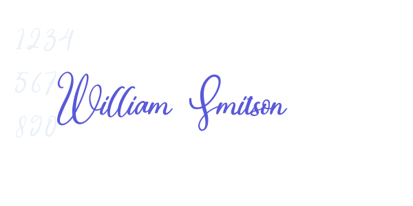 William Smitson font free