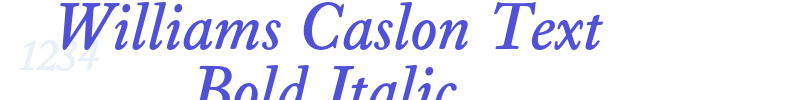 Williams Caslon Text Bold Italic-font
