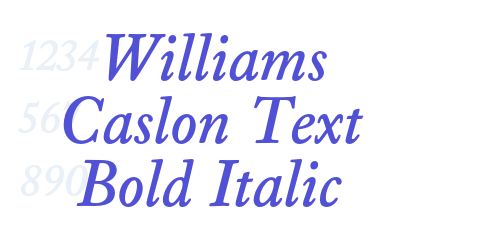 Williams Caslon Text Bold Italic-font-download