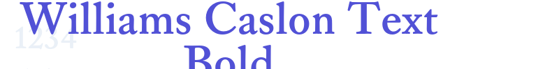 Williams Caslon Text Bold-font