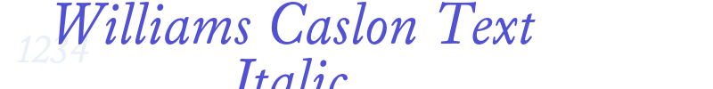 Williams Caslon Text Italic-font
