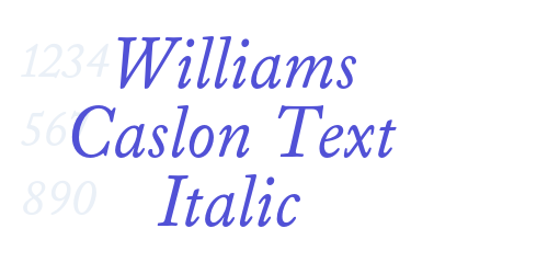 Williams Caslon Text Italic-font-download