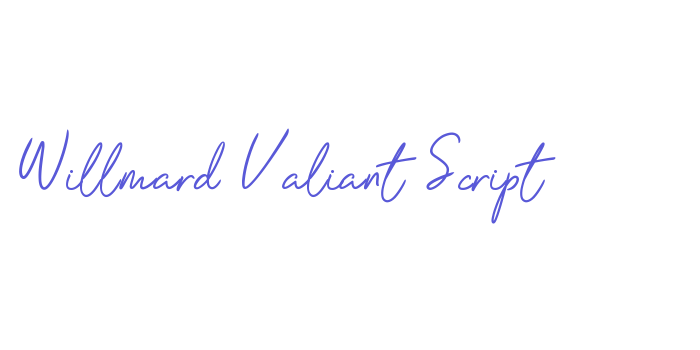 Willmard Valiant Script Font Download