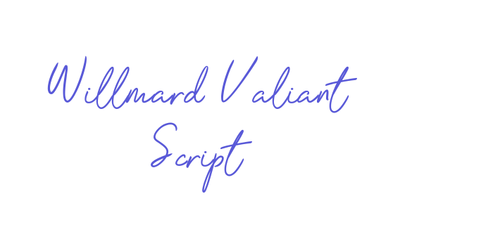 Willmard Valiant Script Font