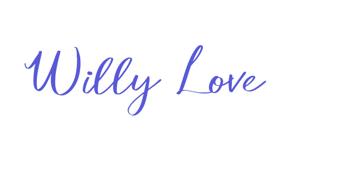 Willy Love Font Download