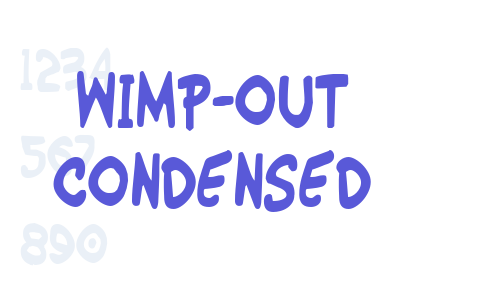 Wimp-Out Condensed Font Download