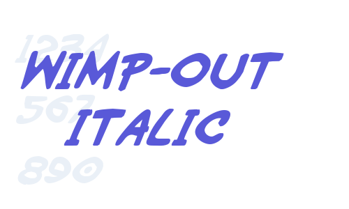 Wimp-Out Italic Font Download