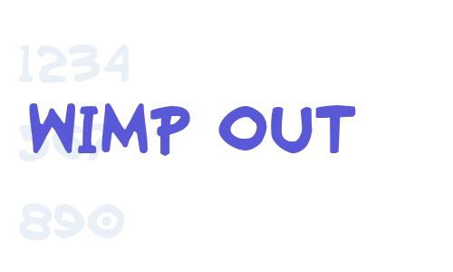 Wimp Out Font Download