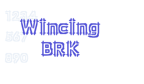 Wincing BRK Font