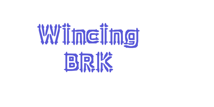 Wincing BRK Font