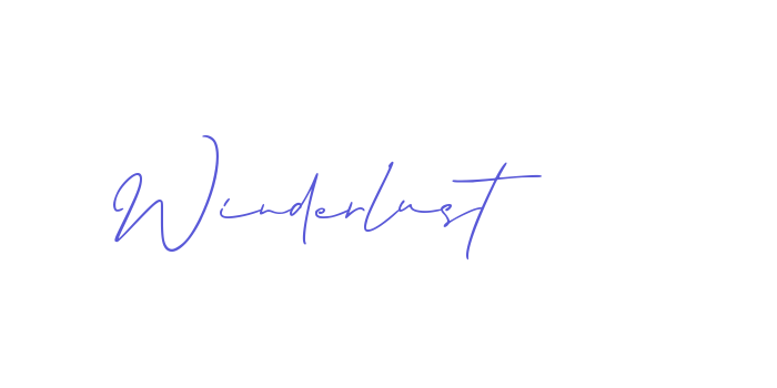 Winderlust Font