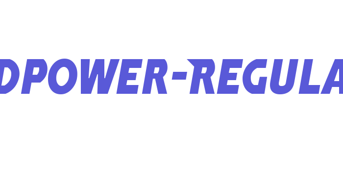 Windpower-Regular Font