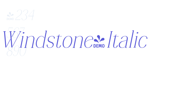 Windstone-Italic font