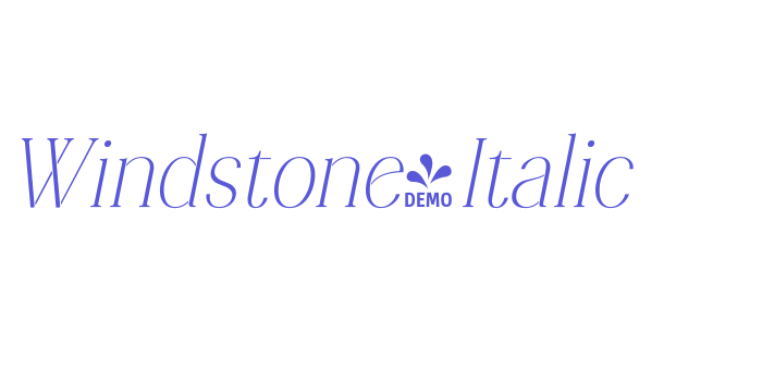 Windstone-Italic Font Download