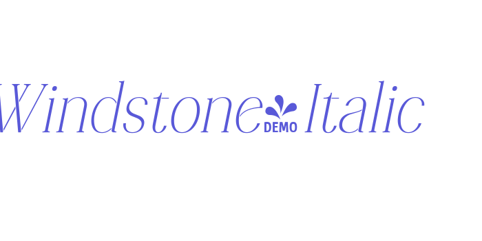 Windstone-Italic Font