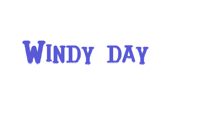 Windy day Font Download