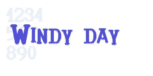 Windy day-font-download