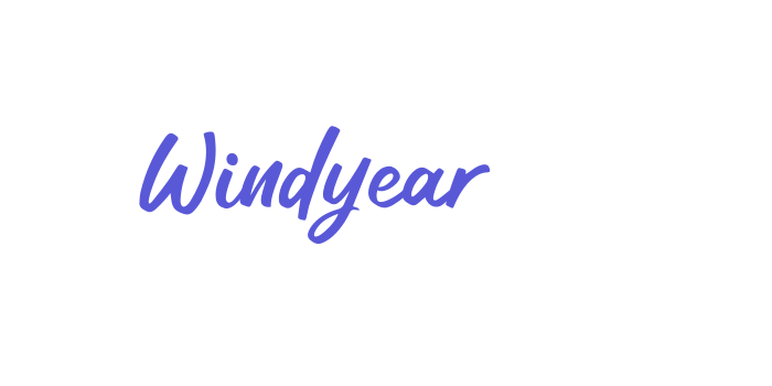 Windyear Font