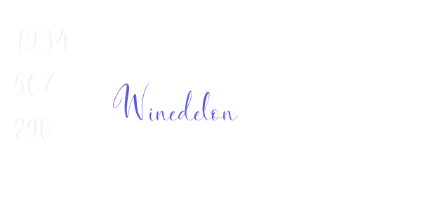 Winedelon font free