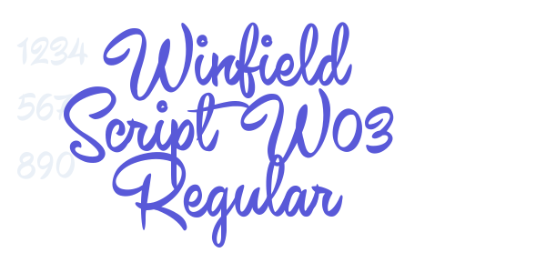 Winfield Script W03 Regular font free