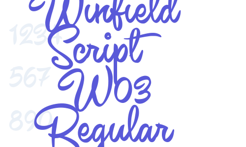 Winfield Script W03 Regular Font