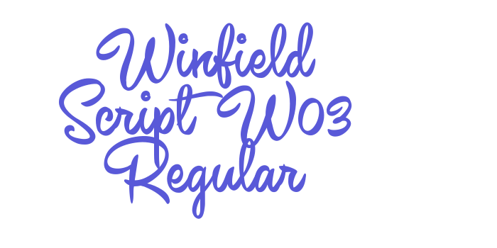 Winfield Script W03 Regular Font Download