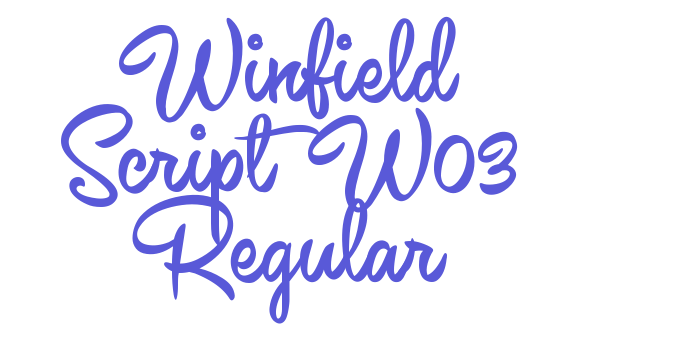 Winfield Script W03 Regular Font