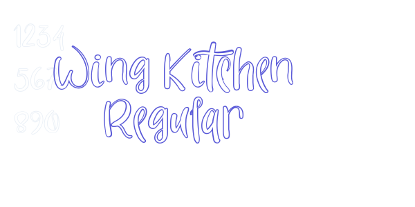 Wing Kitchen Regular font free