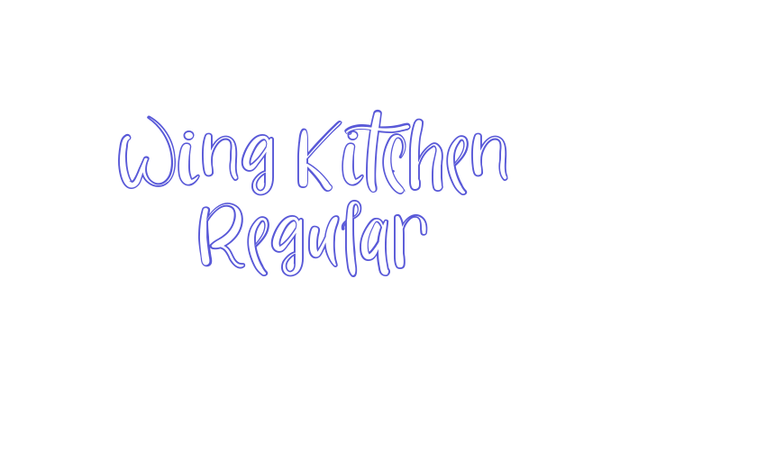 Wing Kitchen Regular Font