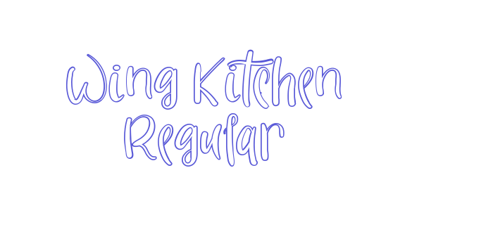 Wing Kitchen Regular Font Download