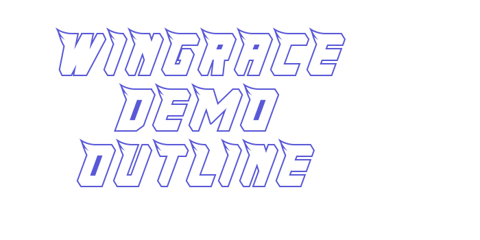 Wingrace Demo Outline Font Download