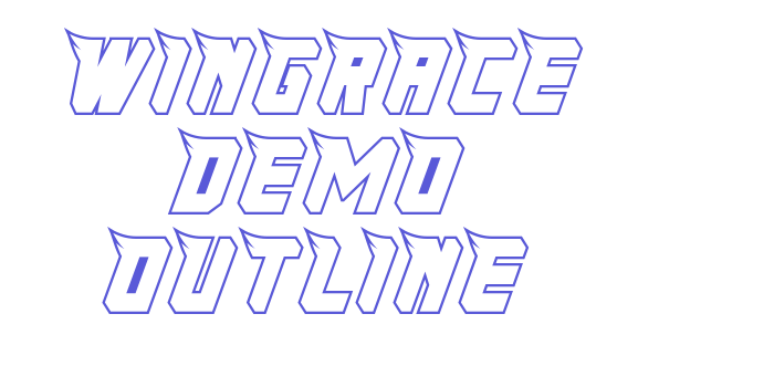 Wingrace Demo Outline Font