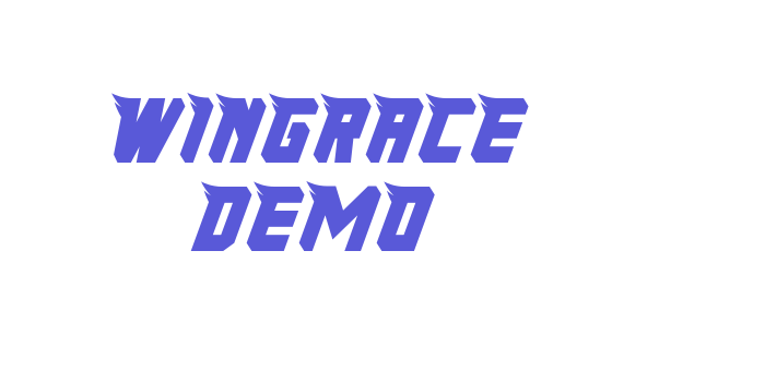 Wingrace Demo Font Download