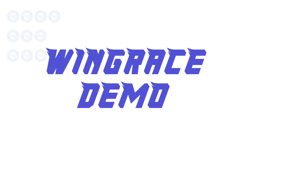 Wingrace Demo-font-download