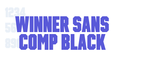 Winner Sans Comp Black font free