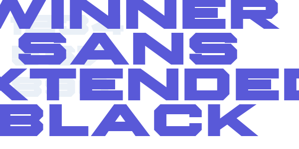 Winner Sans Extended Black font free