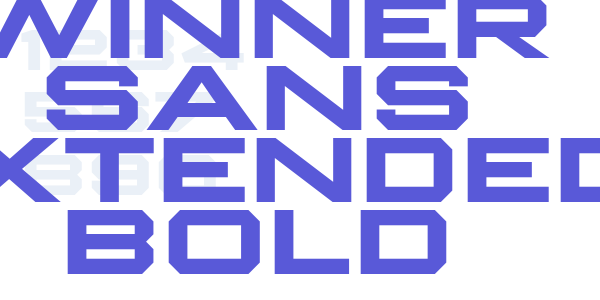 Winner Sans Extended Bold font free