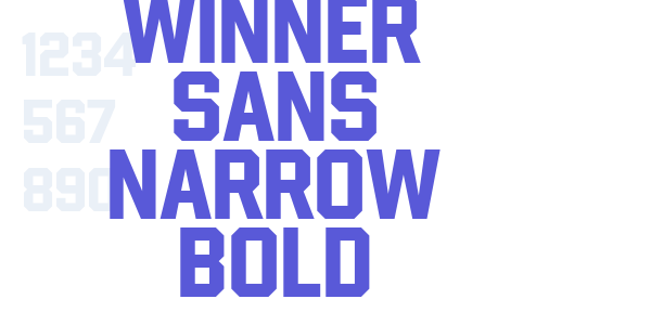 Winner Sans Narrow Bold font free