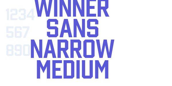 Winner Sans Narrow Medium font free