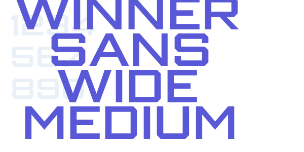 Winner Sans Wide Medium font free