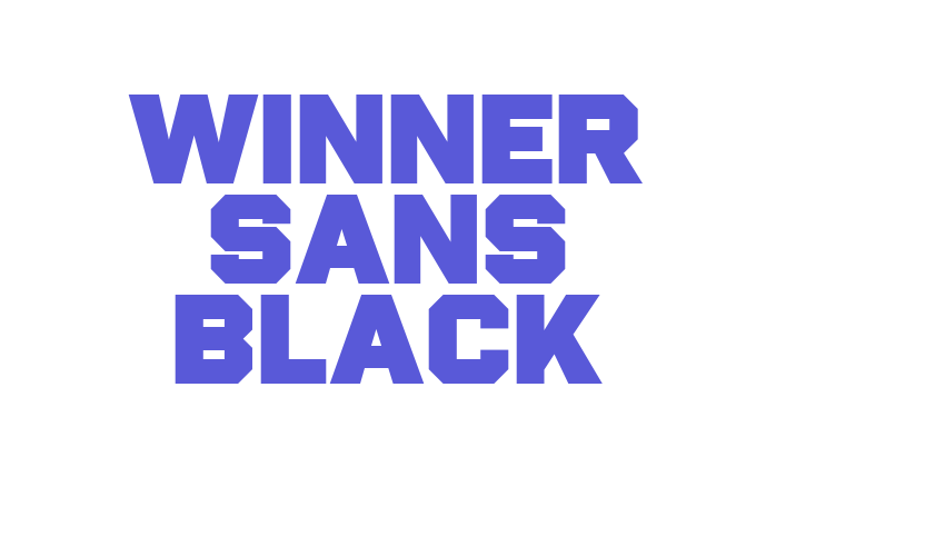 Winner Sans Black Font Download