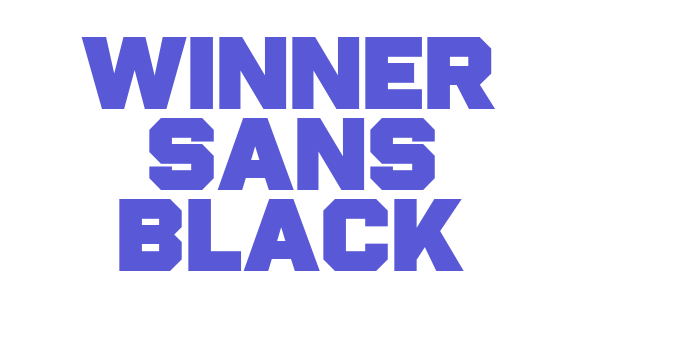 Winner Sans Black Font Download