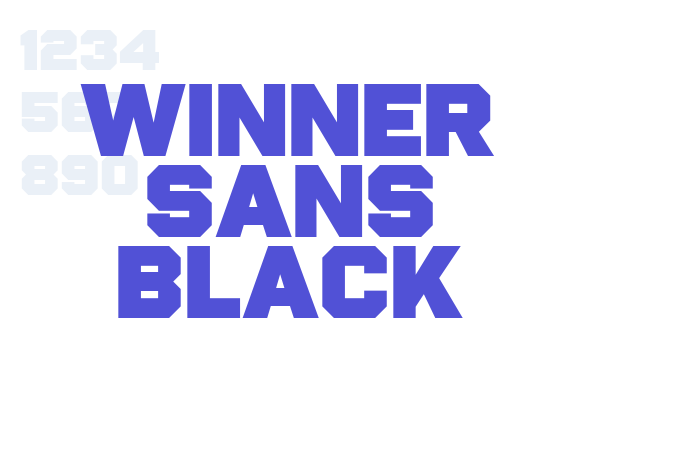 Winner Sans Black font download